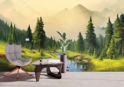 Sunrise Valley Scene