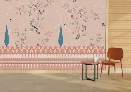 Soft Pastel Garden Wall