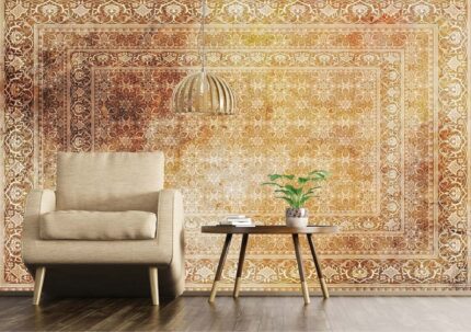 Ornate Persian Carpet Style Wall
