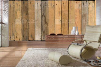 Reclaimed Wood Plank Mural