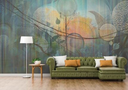 Mystic Forest Abstract Art Wall
