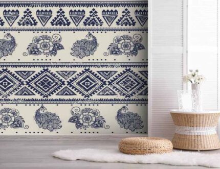 Indigo Folk Border Classic