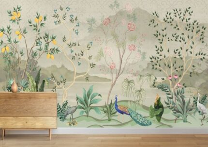 Teal Botanical Serenity