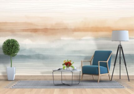 Calm Horizon Gradient Wall