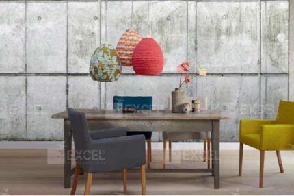 Raw Concrete Block Feature Wall Mural