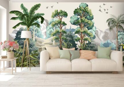 Amani Tropical Vista Mural