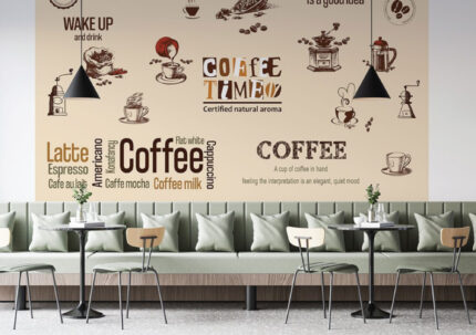 Coffee Time — Sketch & Typography Wall