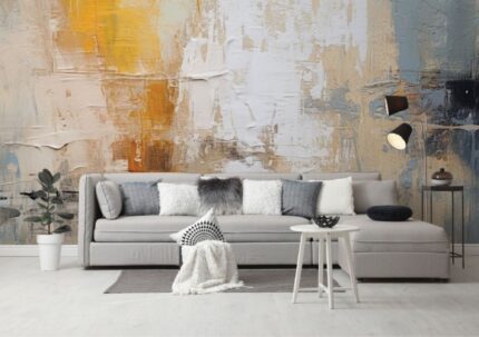 Rustic Paint Texture Art Wall
