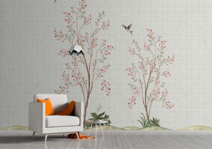 Elegant Blossom Tree Wall