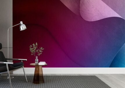 Vibrant Gradient Wall Modern Interior