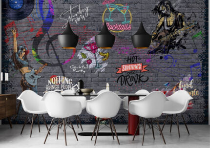 Urban Graffiti Lounge Wall
