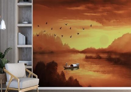 Sunset River Art