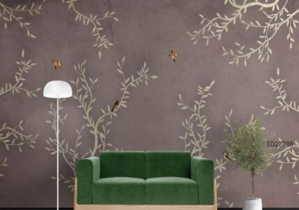Neutral Botanical Texture Wall