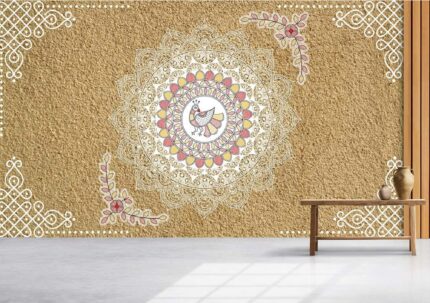 Earth Texture Mandala Art Wall