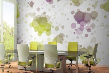 Bubble Float Abstract Mural