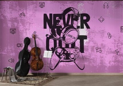 Neon Gamer Groove Wall