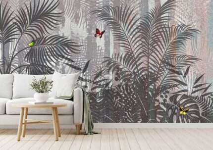 Monochrome Jungle Silhouette