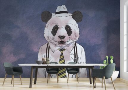Dapper Panda Statement Wall