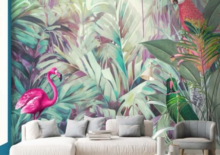 Tropical Flamingo Paradise