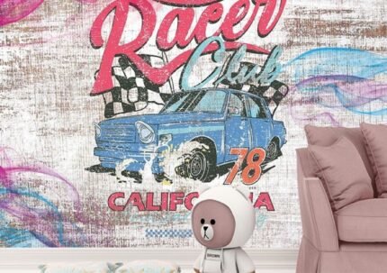 Retro Racer Club Wall
