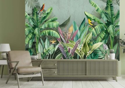 Watercolor Tropical Forest Design