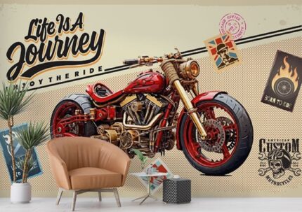 Custom Bike Adventure Wall