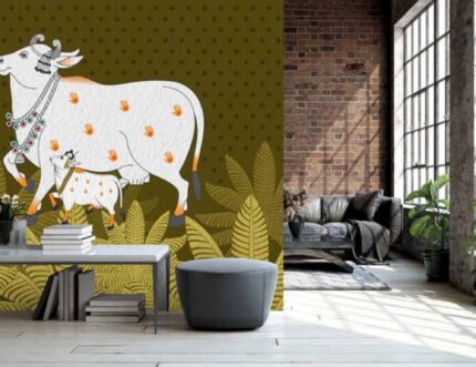 Rustic Folk Cow Meadow