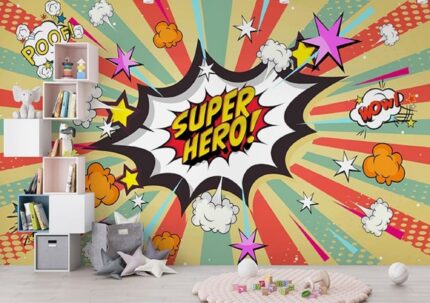 Pop Art Superhero Burst