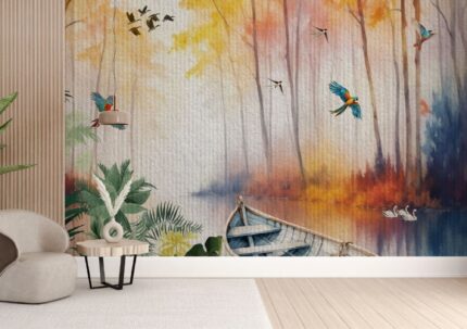 Autumn Lake Serenity Scene