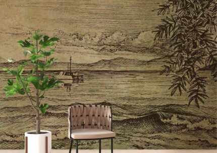 Antique Nature Engraving Design