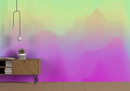 Pastel Gradient Wall Interior