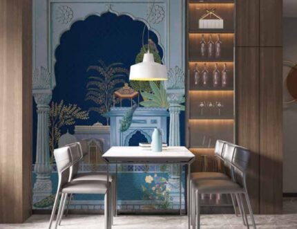 Midnight Royal Courtyard Scene