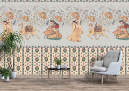 Desert Caravan Folk Pattern
