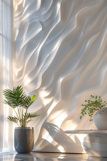 3D Wave Wall Panel – Dynamic Design