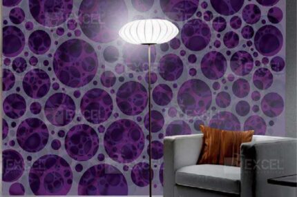 Purple Orb Galaxy Mural