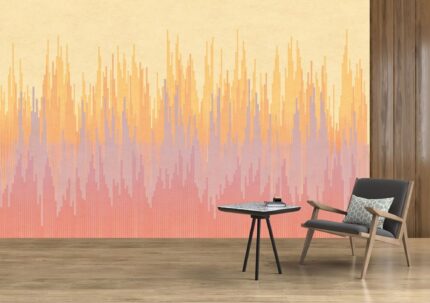 Artistic Sunset Wall Interior