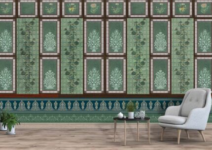 Vintage Botanical Panel Wall