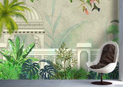 Tropical Arch Botanical Wall Mural