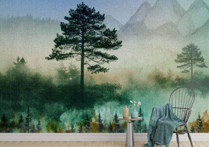 Forest Fog Landscape