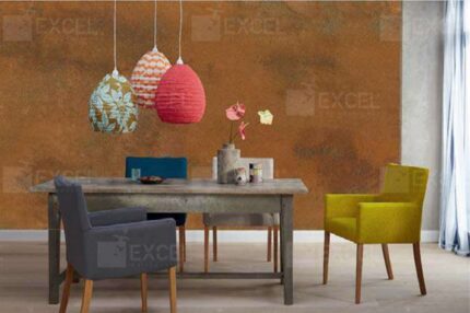 Warm Rust Patina Abstract Texture Mural