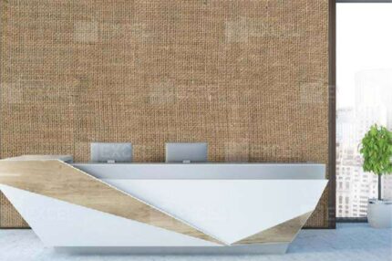 Natural Jute Weave Texture Mural Wallpaper