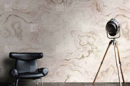 Cream Topographic Mural