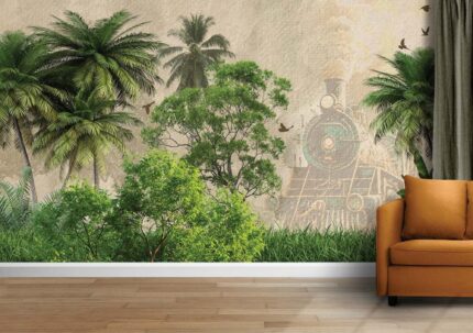 Vintage Tropical Jungle Heritage Wall