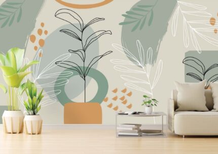 Soft Scribble Contemporary Art Wall