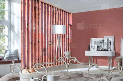 Rusted Vertical Corrugated Metal Mural