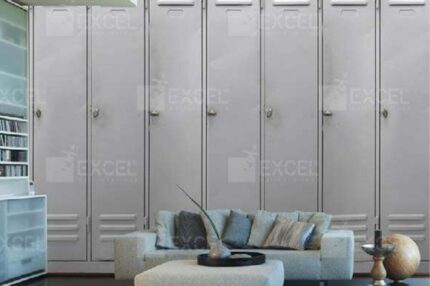 Industrial Locker Panel Wall Mural