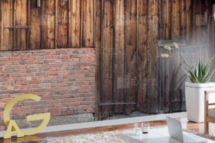 Brick & Wood Accent Wall