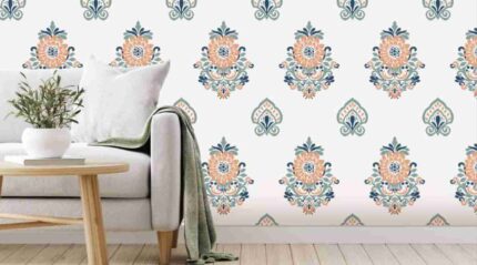 Floral Motif Elegant Wallpaper