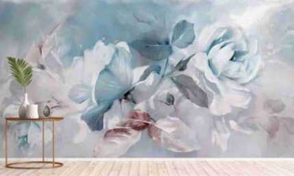 Soft Pastel Floral Mural