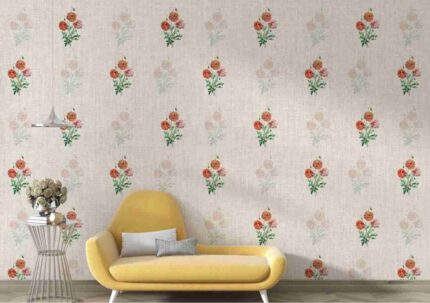 Minimal Floral Grid Pattern
